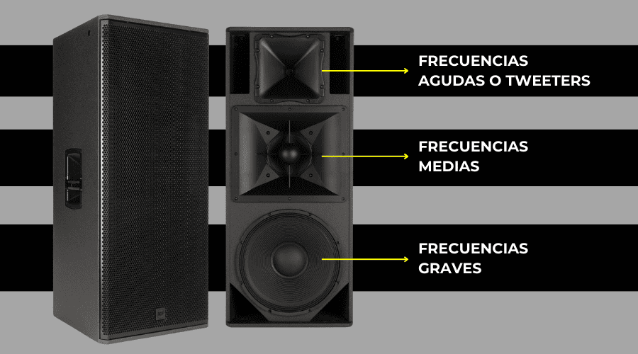 ¿Cómo se clasifican un altavoz por rango de frecuencias?