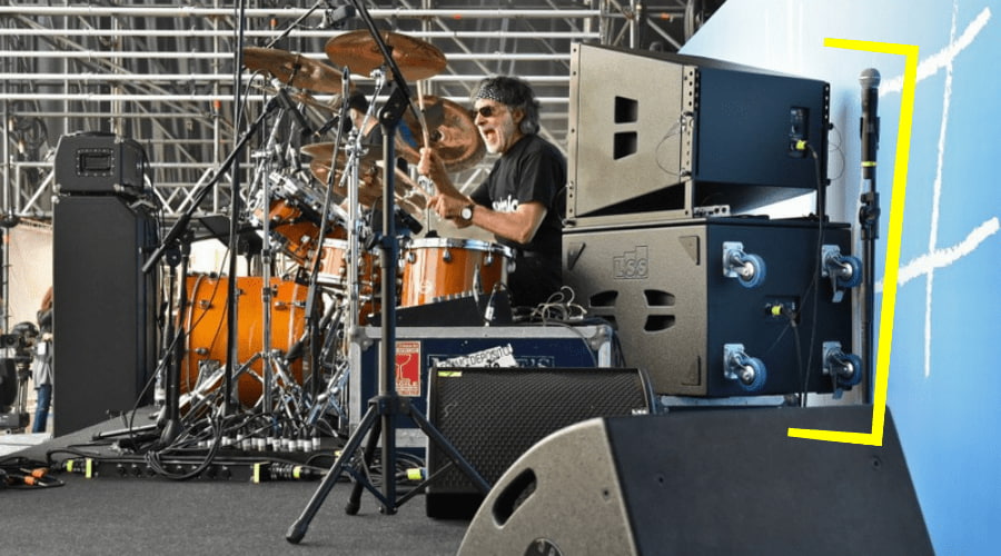 Line Array para Drum Fill