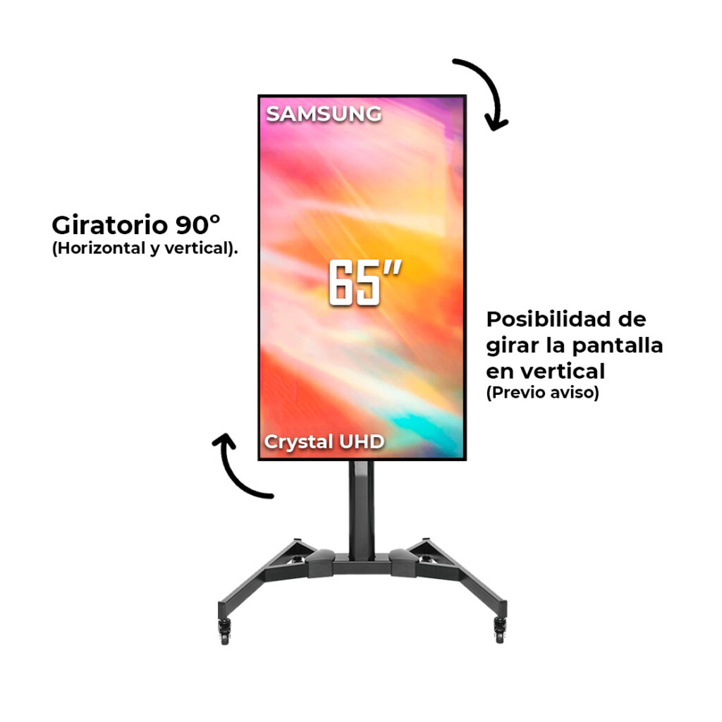 Alquiler TV 65 pulgadas para eventos