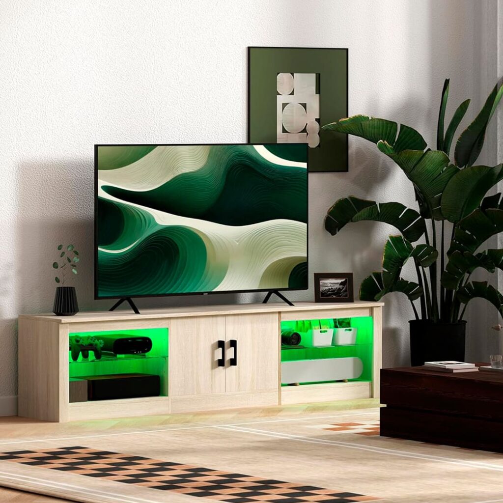 HOMCOM - Mueble para TV 75 Pulgadas