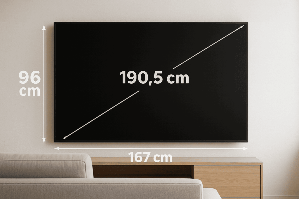 Medidas TV 75 pulgadas en cm | Guía y modelos 2025