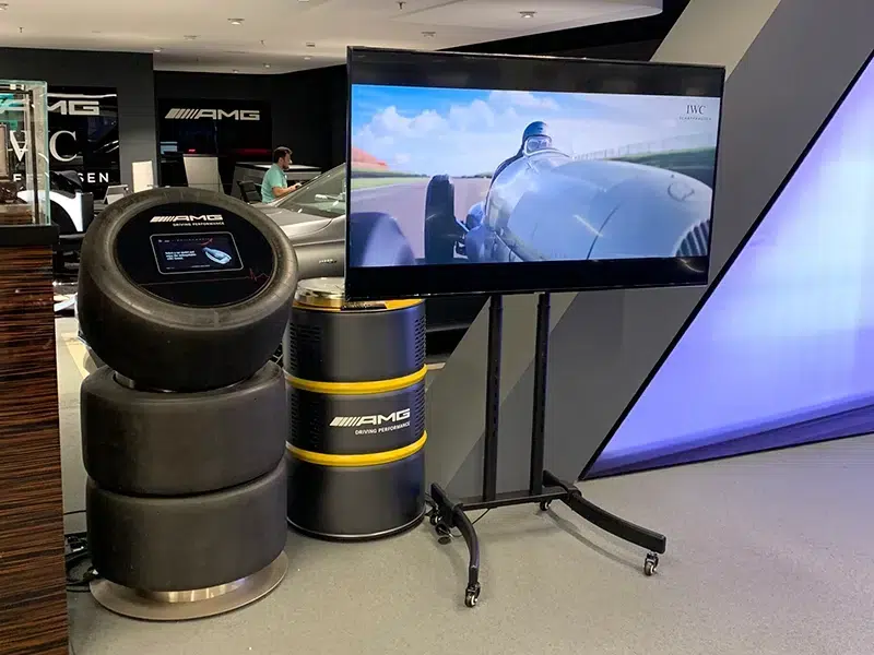 Televisor de alquiler en evento en Barcelona