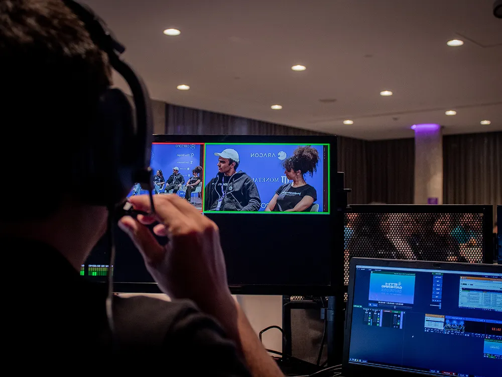 Servicio audiovisual en evento corporativo dentro de Barcelona