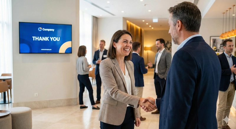 Satisfacción y tranquilidad del cliente tras un evento sin fallos técnicos