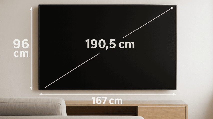 Medidas TV 75 Pulgadas